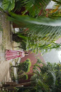Traditional Bride Portrait in Jaipur Garden