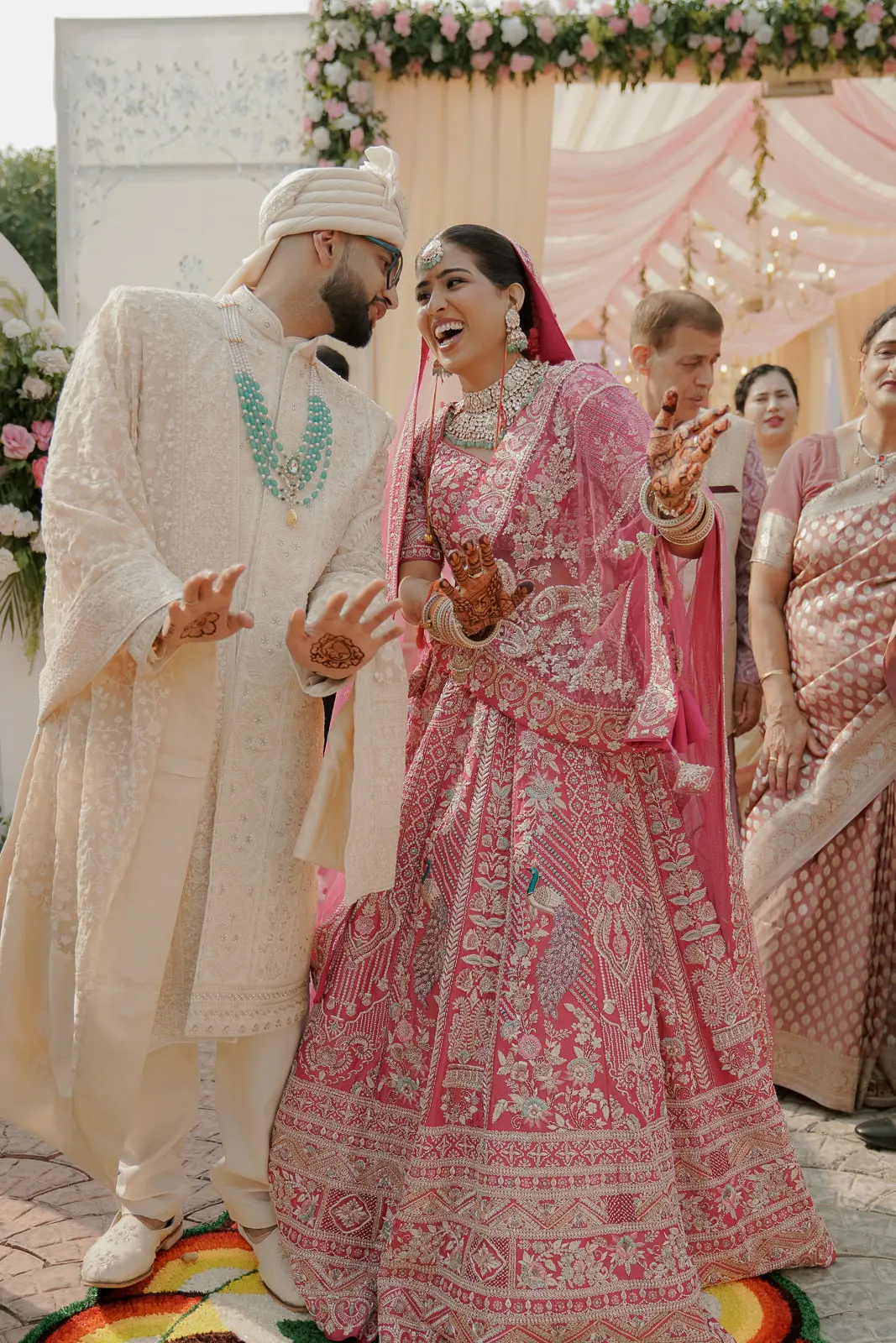 Traditional Bride and Groom Portrait