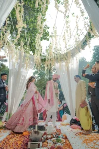 Traditional Indian Wedding Couple Portrait