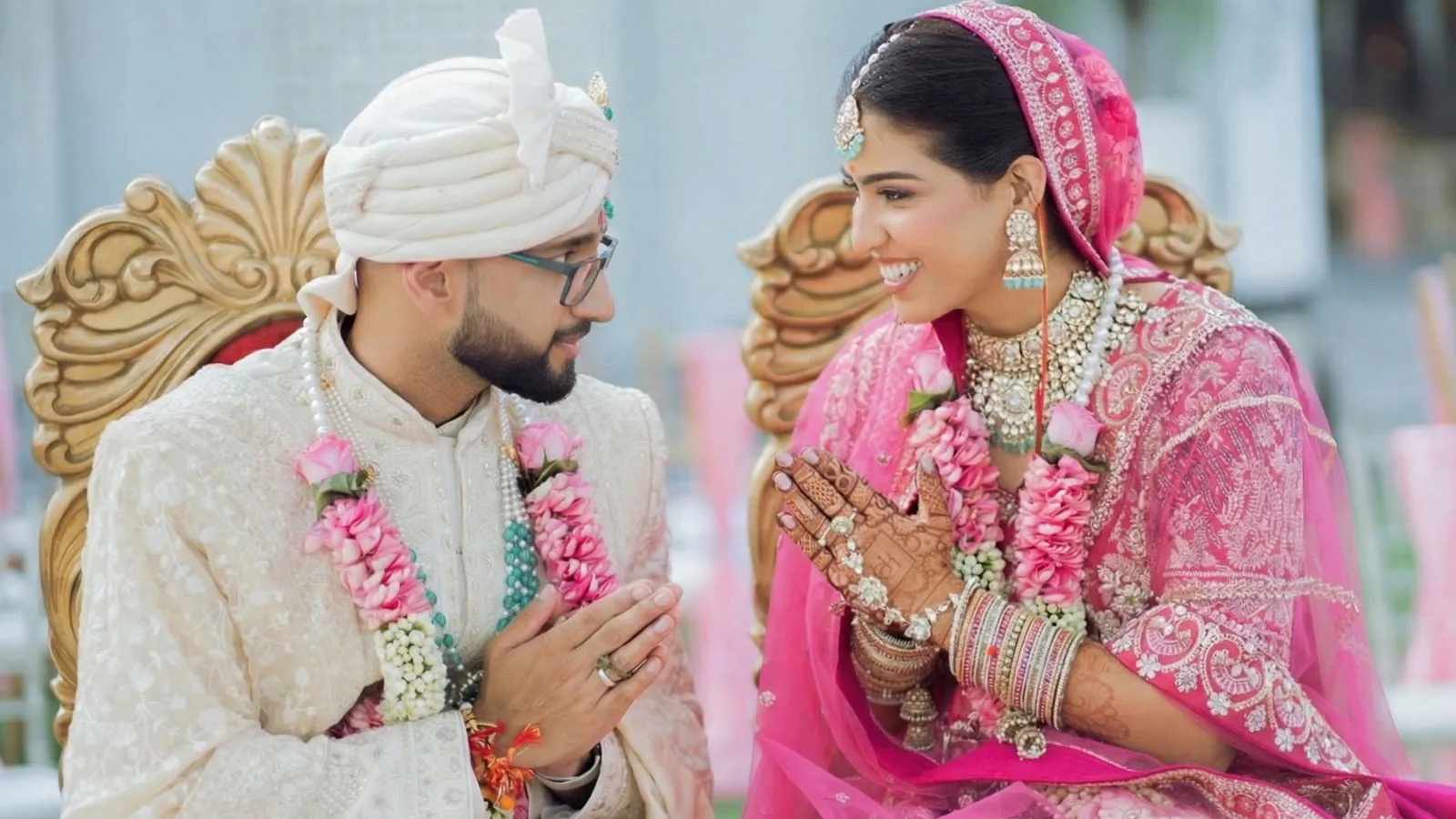 Traditional Rewari Wedding Couple Portrait
