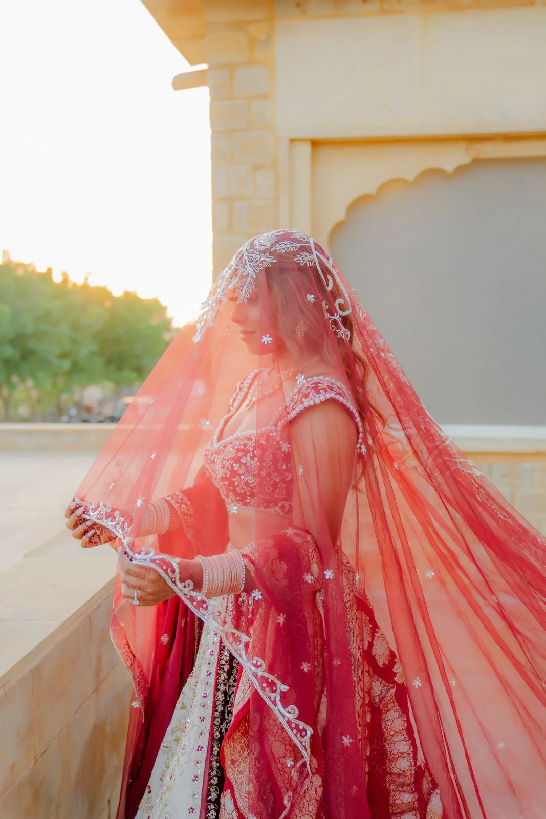 Veiled Bride Portrait