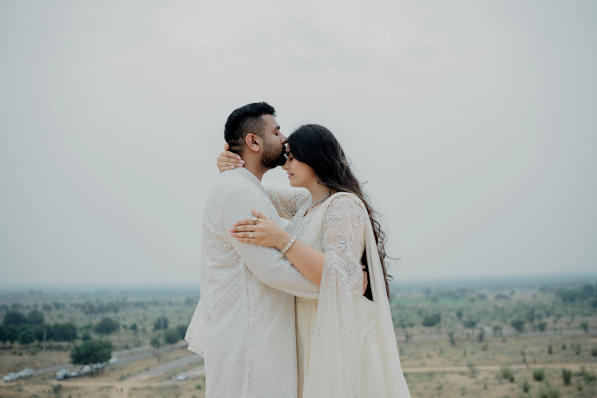 Close-up of couple embracing,Jaipur pre-wedding shoot